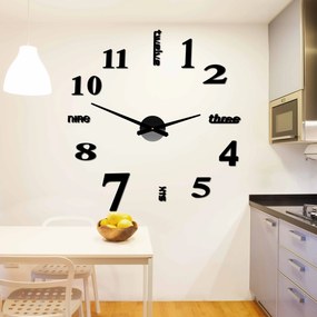 SENTOP | Moderné nalepovacie nástenné hodiny DIY | SENTOP 12P015 BEZ PENA BEZ PLECHU HEU+ analógové