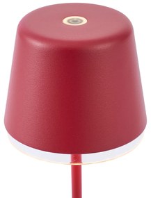 Stolná lampa červená vrátane LED IP65 Nabíjateľná s nabíjacou stanicou - Treble
