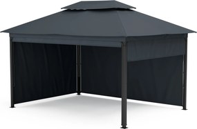 Blumfeldt Grandezza Cortina záhradný altánok 3x4 m, odolný voči poveternostným vplyvom, prášková farba, bočné rolety