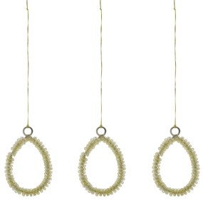 House Doctor Veľkonočná dekorácia Tiny Egg – sada 3 ks