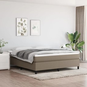 Rám na boxspring posteľ sivohnedý 160x200 cm látka