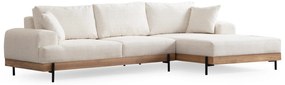 Elegantná rohová pohovka Eti 280 X 170 cm, pravá, biela