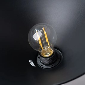 Sollux SL.1320 - Luster na lanku JAGA 1xE27/15W/230V pr. 30 cm čierna