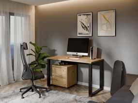 PC stolík Mondona (čierna + dub artisan). Akcia -6%. Vlastná spoľahlivá doprava až k Vám domov. 1123931