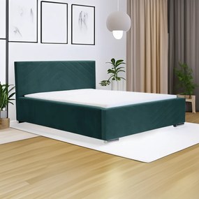 Čalúnená posteľ s úložným priestorom a matracom KOOL 120x200 cm Tyrkysový