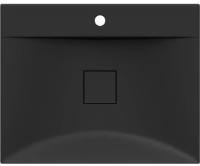 Mexen Poli, umývadlo na dosku z konglomerátu 1/O 60 x 48 cm, čierna matná, 23026071