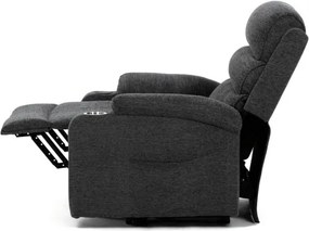 Polohovacie kreslo sivé, elektrické TV-S8348 GREY2