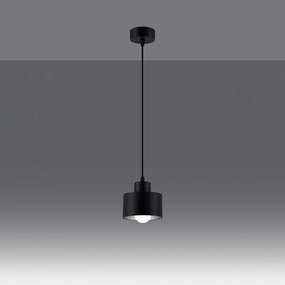 Závesné svietidlo Savar 1, 1x čierne kovové tienidlo