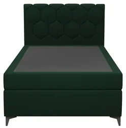 Kontinentálna posteľ s kontajnerom MEGAN PU 160x200 cm zelená