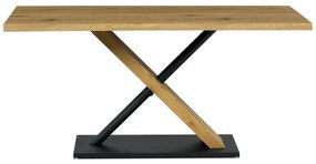 Jedálenský stôl X 160 x 90 cm, dub