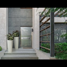 VYSOKÝ KVETINÁK MUZA 390 MM, BIELY*58884