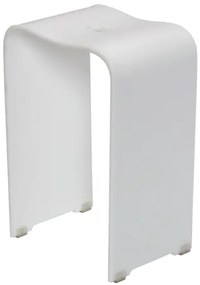 Stolička sprchová SAT volně stojící plast biela SATSTOLPLASTB, 1 ks
