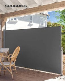 Bočná markíza Orrine II 180x350 cm šedá