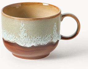 Ručne vyrobené hrnčeky's reaktívnou glazúrou 70's, 2 ks