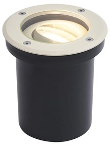 Moderné zemné bodové svietidlo béžové GU10 50 mm nastaviteľné IP65 - Delux