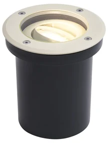 Moderné zemné bodové svietidlo béžové GU10 50 mm nastaviteľné IP65 - Delux