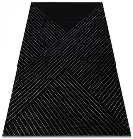 Koberec EMERALD exkluzívny/glamour čierny / strieborný Veľkosť: 280x370 cm