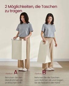 Kôš na bielizeň so 4 priehradkami BLH401W01