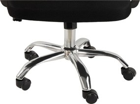 Čierna čalúnená kancelárska stolička Evon – Bonami Essentials