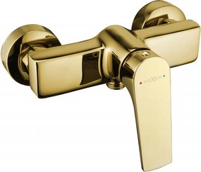 Mexen Lynx, nástenná sprchová batéria, zlatá lesklá, 745940-50