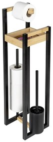 Bambusový stojan na toaletný papier s kefou Braidi - Wenko