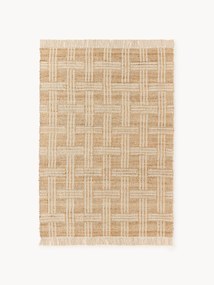 Ručne tkaný jutový koberec so strapcami Almir