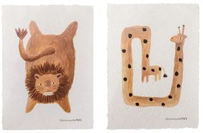 Detské obrázky v súprave 2 ks 25x35 cm Fritza – Bloomingville Mini