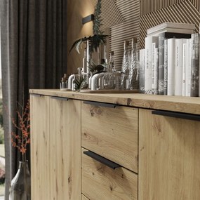 VALBO KOMODA DUB ARTISAN 178 cm