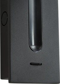 Moderné nástenné svietidlo čierne vrátane LED - Plaza