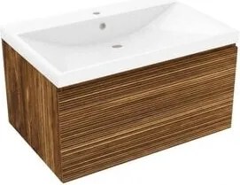 Kúpeľňová skrinka s umývadlom Naturel Elsa 79x35x45,5 cm eben mat ELSA80EBU1