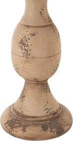 Béžový antik odkladací stôl Antiqou French - Ø 41*58 cm