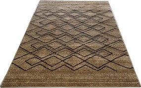HU Béžovo-hnedý moderný koberec Rio 166-Beige-Beige Rozmer: 140x190 cm