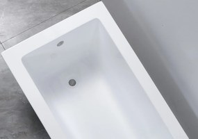 Erga Pureline-S, vaňa 1700x700x400 mm bez nožičiek, biela lesklá, ERG-V07-PURELINE-S-170x070-WH