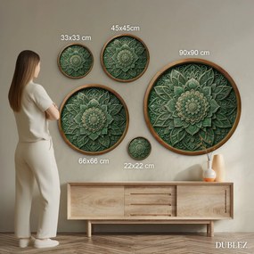DUBLEZ | Mandala na stenu - Smaragd