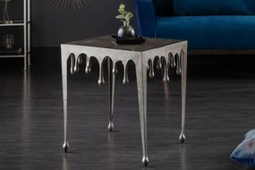 Dizajnový odkladací stolík Gwendolyn L 50 cm strieborný