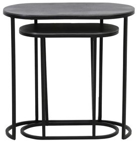 Kovové odkladacie stolíky v súprave 2 ks 26x53 cm Bocov – Light &amp; Living