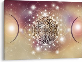 Obraz - Mandala s elementmi (70x50 cm)