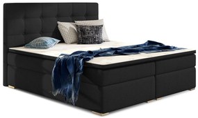 Manželská posteľ Boxspring 180 cm Irma 01 (čierna). Akcia -10%. Vlastná spoľahlivá doprava až k Vám domov. 1044598