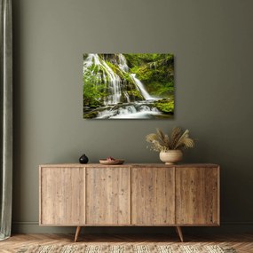 Sklenený obraz - Vodopád, Wind River Valley (70x50 cm)