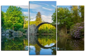 Obraz na plátne - Most v parku v Kromlau 1246C (90x60 cm)
