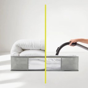 Vákuový plastový úložný box pod posteľ 60x45x15 cm – Homéa