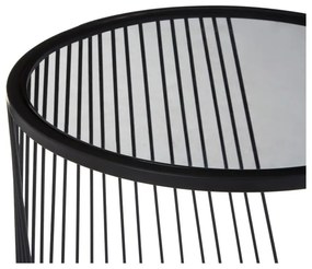 Okrúhle odkladacie stolíky so sklenenou doskou v súprave 2 ks Trento – Premier Housewares