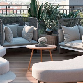 Konferenčný stolík Minot - v45 x Ø60 cm - Terracotta