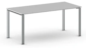 Rokovací stôl PRIMO INFINITY so sivostriebornou podnožou 1800 x 900 x 750 mm, sivá