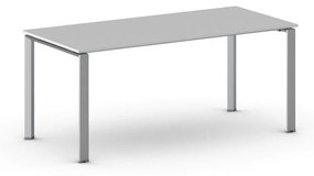 Rokovací stôl PRIMO INFINITY so sivostriebornou podnožou 1800 x 900 x 750 mm, sivá