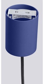 Tmavomodré závesné svietidlo so skleneným tienidlom ø 12 cm Orbital – Sollux