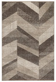 Koberec FEEL 5673/15055 HERRINGBONE béžový / hnedý / krémový