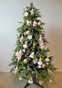 Umelý 3D vianočný stromček - Jedľa exclusive 120 cm