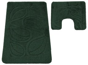 Sada kúpeľňových koberčekov Montana Flora Hunter Green