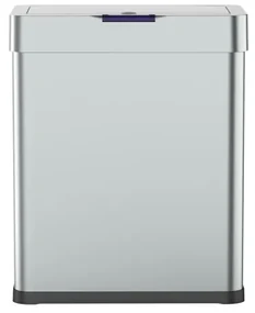 Bezdotykový odpadkový Jumbo kôš 60l USB kábel zadarmo, strieborná